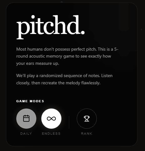 Pitchd screenshot