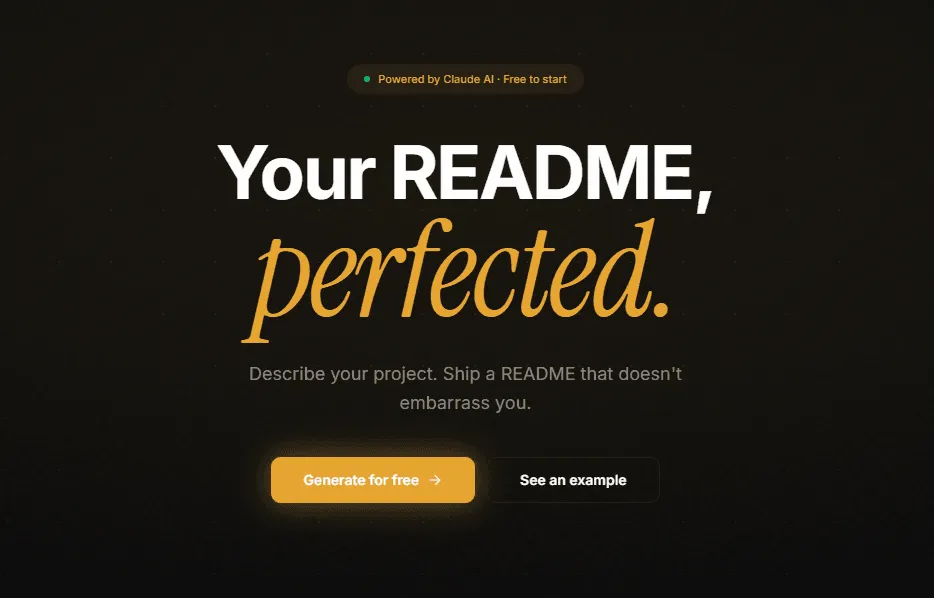 ReadMeAI screenshot